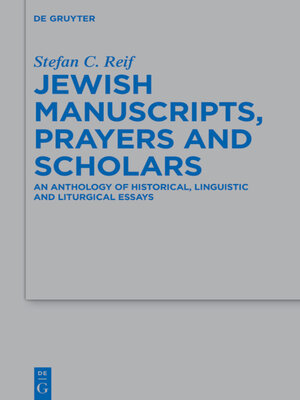 cover image of Jewish Manuscripts, Prayers and Scholars